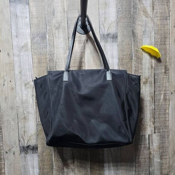 Kate Spade Nylon Zip Top Tote Bag FLAW Black - Picture 3 of 8